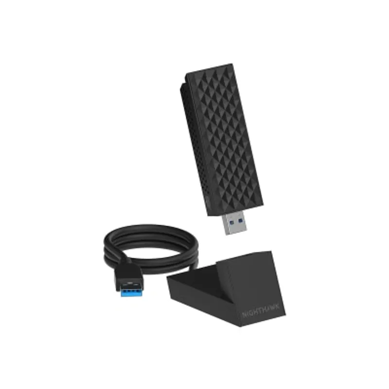 NETGEAR Nighthawk A9000 三頻 BE6500 WiFi 7 USB 3.0 接收器