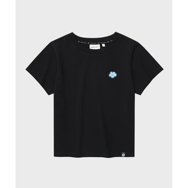 WACKY WILLY 女士 LILY LOGO 短版T恤