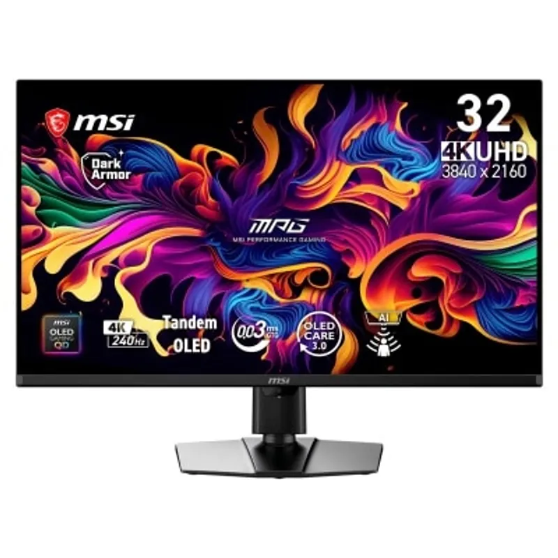 MSI 微星 MSI MPG 322UR QD-OLED X24 電競螢幕 (32"; 3840 X 2160; 240Hz; QD-OLED)(MO-MP32QO2)