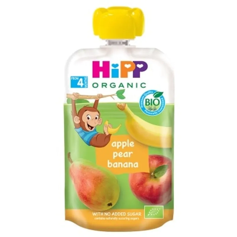 HiPP 喜寶有機蘋果香梨香蕉唧唧裝