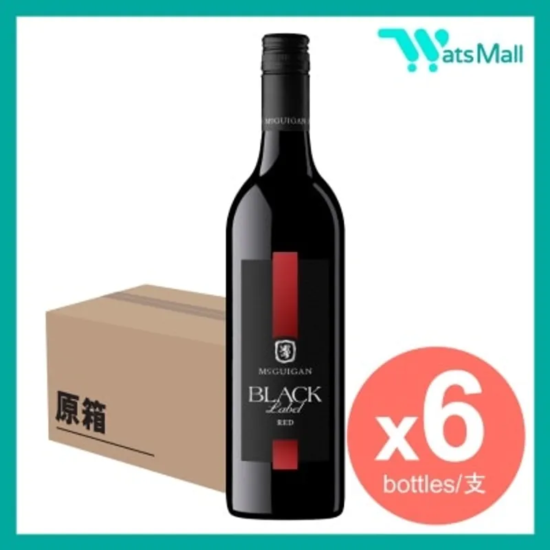 MCGUIGAN 黑標紅酒 750毫升 (6支)