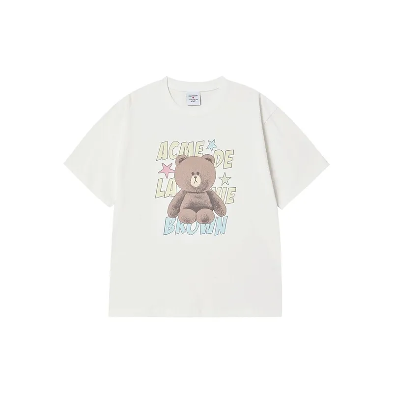 acme de la vie x LINE FRIENDS BROWN星星印花T恤