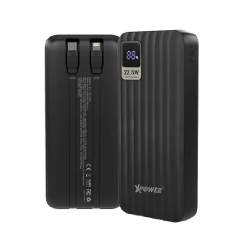 XPOWER PD20K 4輸出雙內置線Type-C PD & Lightning 20000mAh PD+SCP充電器