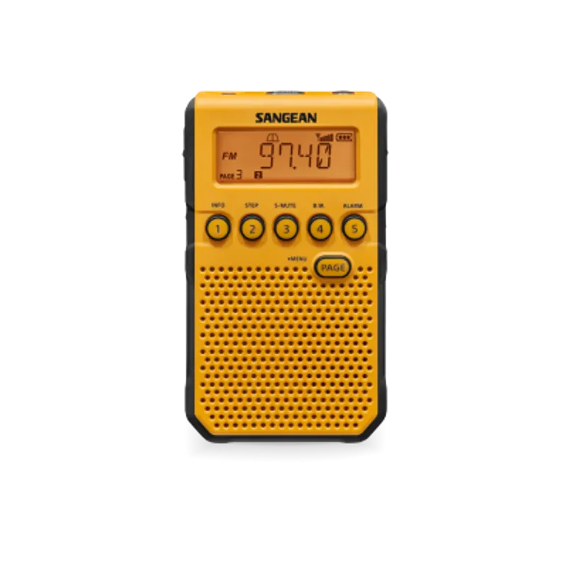 SANGEAN Sangean 山進 DT-800 AM / FM 天氣警報口袋收音機 黃色 (原裝行貨)