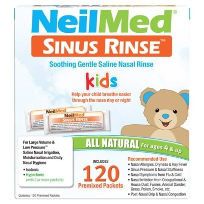 NEILMED 耐而美鼻竇清潔小童鼻鹽補充裝(120包)