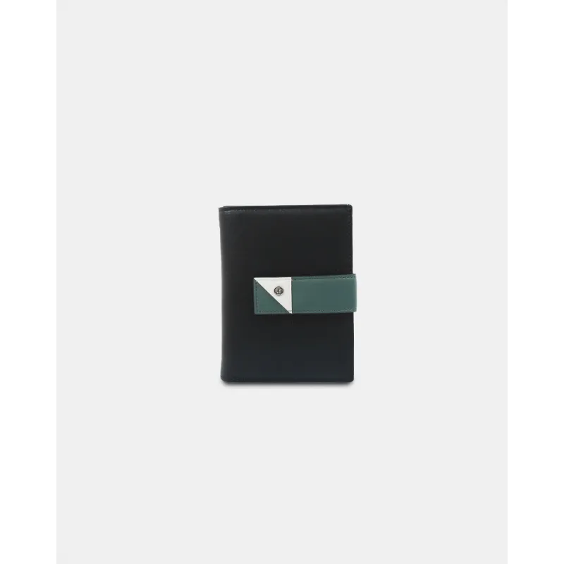 Two-Tone Flap Wallet – BLACK & THYME
