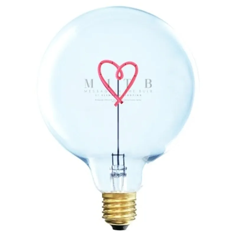 Message in the Bulb HEART 裝飾燈泡
