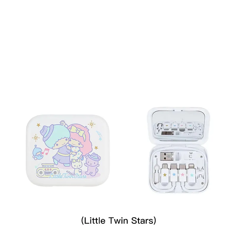 CLUEBOX 6合1数据/充电电线套件连镜盒(Little Twin Stars) CBUSBC1KIT/TS