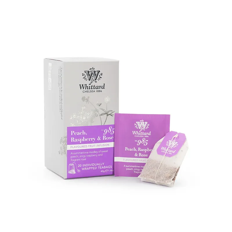 Whittard - 经典果茶系列桃子覆盘子玫瑰茶包