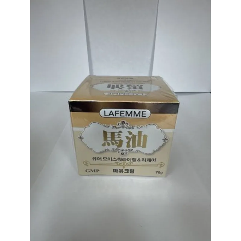LAFEMME馬油70G(玻璃瓶)黃色