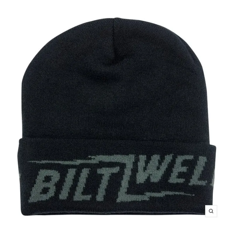 BILTWELL WOVEN BOLTS BEANIE BLACK [8001-3028-00]