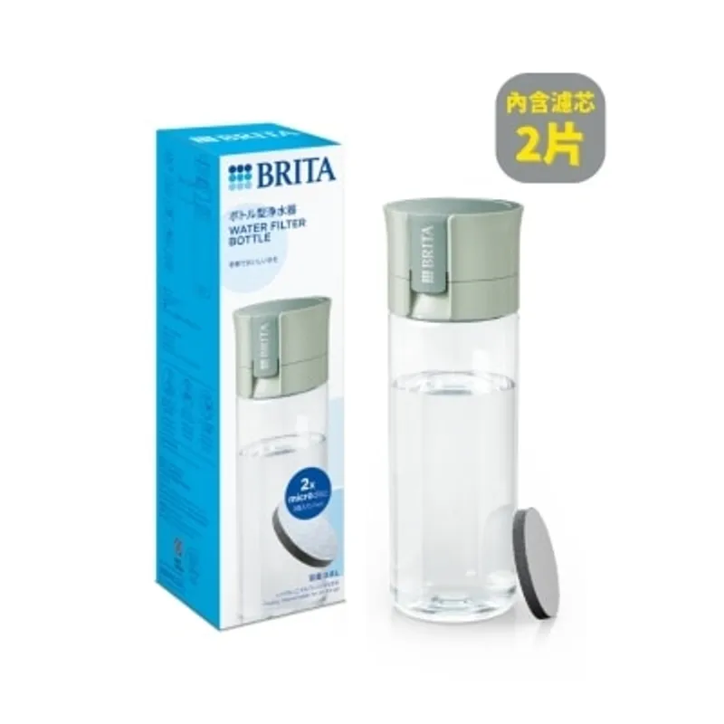 BRITA FILL & GO 隨身濾水瓶 VITAL (綠色) 內含MICRODISC 濾芯片 2片