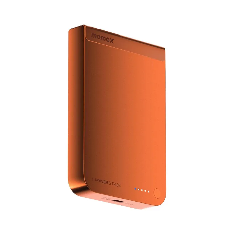 momax-1-Power S.Pass+ 10000mAh Qi2 磁吸流動電源 IP162Q2M 橙色
