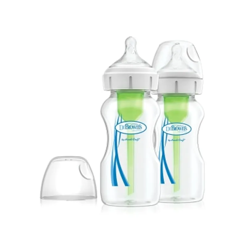 Dr. Brown's Options+ 仿母乳排氣奶樽 - PP 9oz 兩個裝
