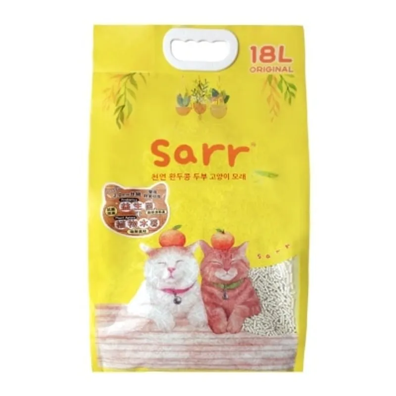 SARR 韓國除臭益生菌＋木薯混合豌豆豆腐貓砂 原味 3.0mm (18L) 新配方