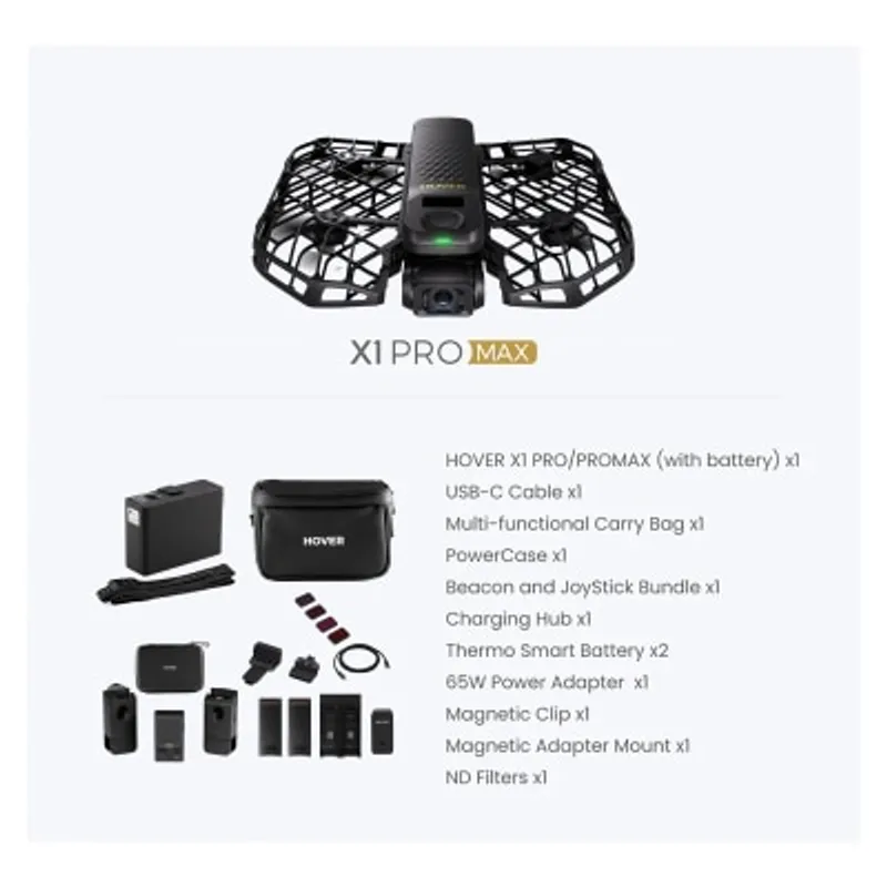 HoverAir X1 Pro Max超輕自拍8k飛行相機