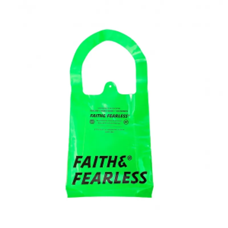FAITH & FEARLESS 潮流透明袋（薄荷綠）