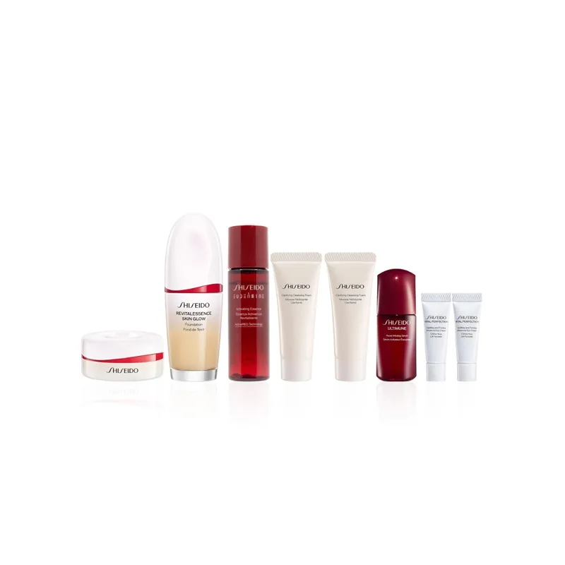 SHISEIDO REVITALESSENCE养肤亮泽修护美妆组合