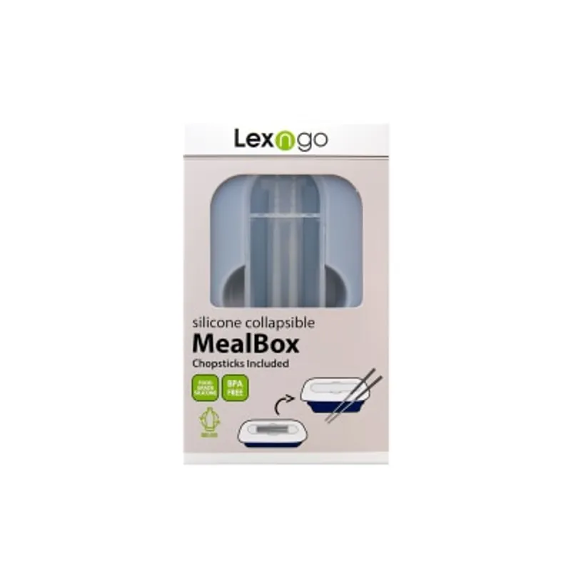 Lexngo 矽膠可摺疊食物盒連筷子