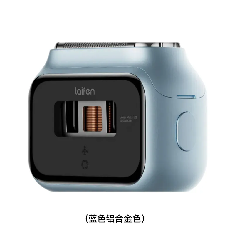 LAIFEN 三刀头超高速电动刮胡刀(蓝色铝合金色) P3PRO/BL