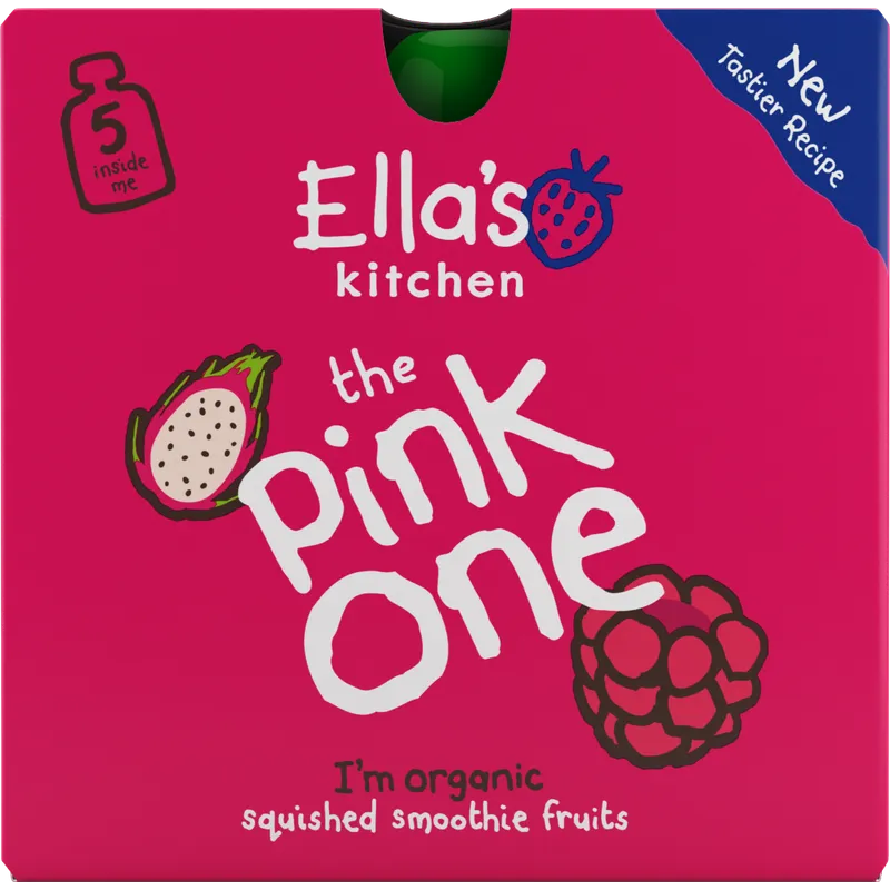 Ella's Kitchen 有機粉紅色雜果五包盒裝 90GX5