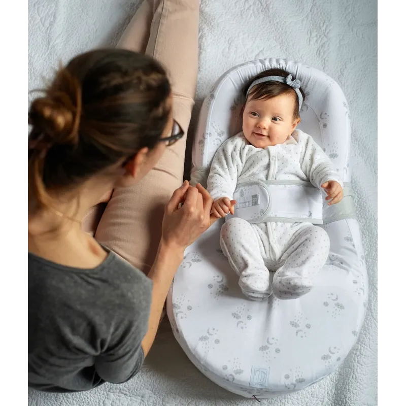 Cocoonababy® 人體工學睡窩（連床罩） - Fleur de coton® 棉 白色
