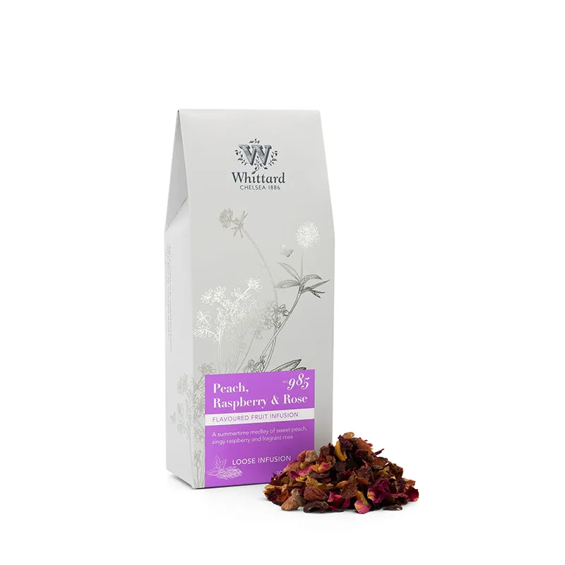 Whittard - 经典果茶系列桃子覆盘子玫瑰散茶