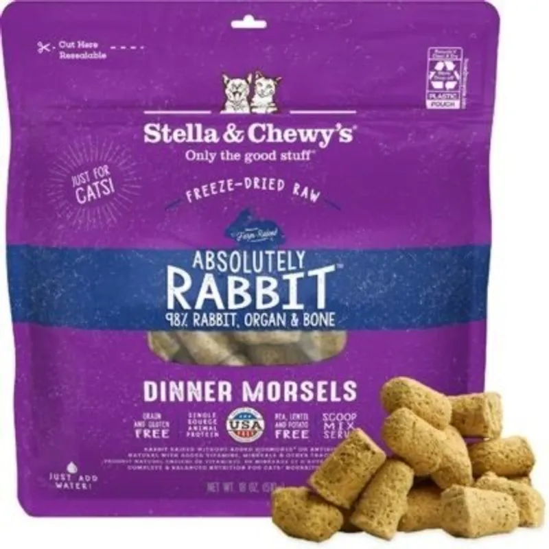 Stella & Chewy's 凍乾生肉主糧 極度兔惑 (兔肉配方)貓糧