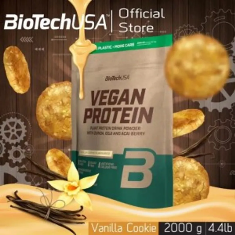 BioTechUSA Vegan Protein, 純素食植物蛋白粉, 2000克
