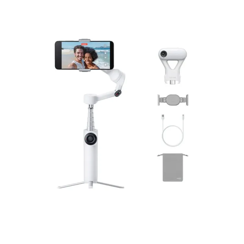 INSTA360 FLOW2手機穩定器AI追蹤模組套裝(白色) FLOW2/AITRACKER/WH