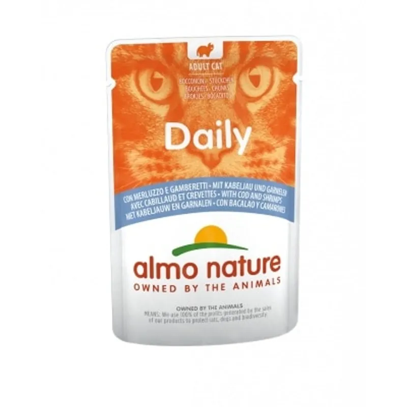 ALMO NATURE Daily - 鱈魚＋蝦 (70g) almo nature 成貓濕糧