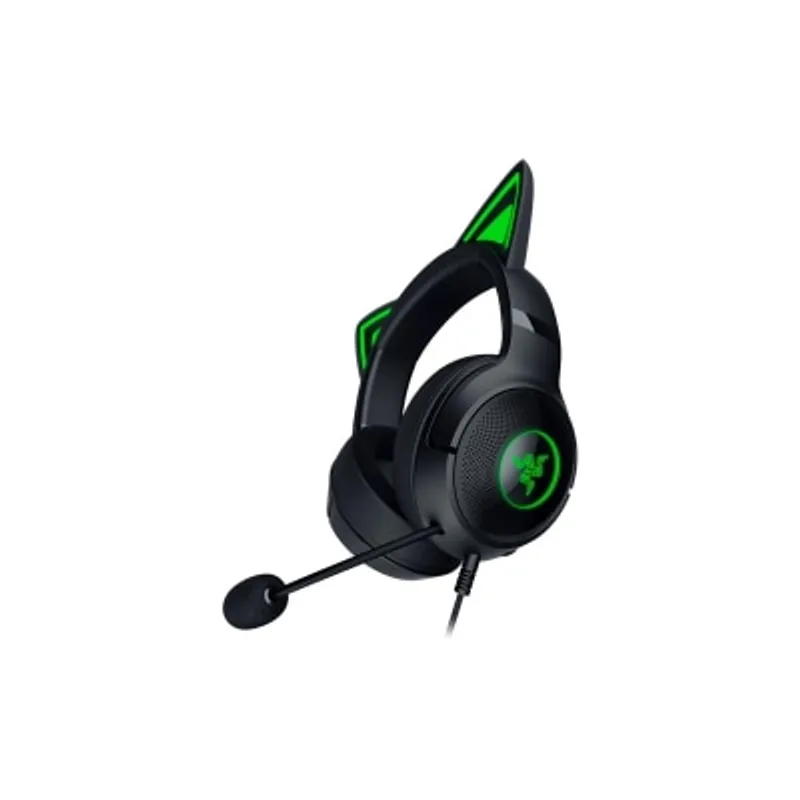 Razer 雷蛇 Kraken Kitty V2 貓耳造型USB有線RGB电竞耳机 (RZ04-04730100-R3M1)