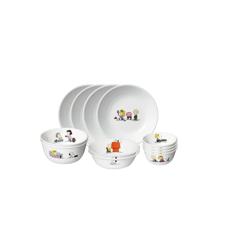 CORELLE 餐具套装12件 - Snoopy Colourful