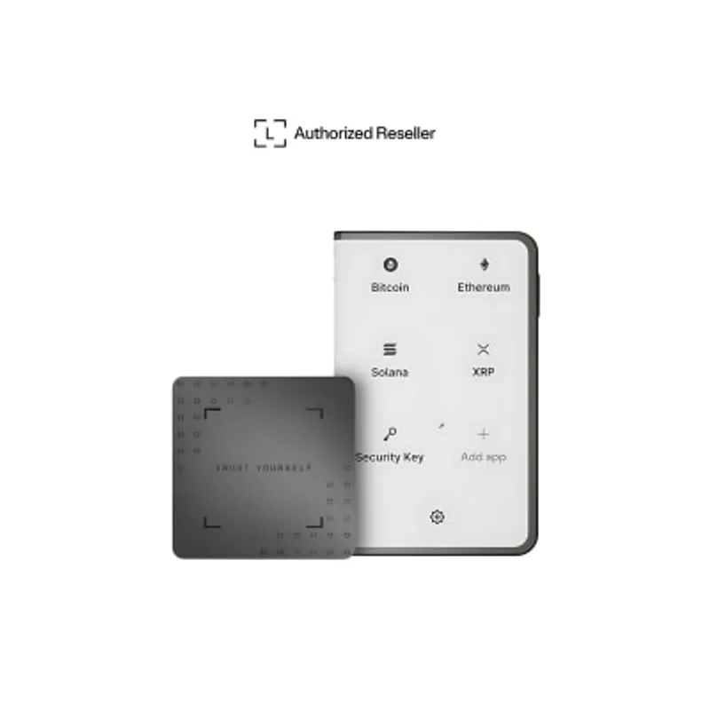 Stax™ 附帶 Ledger Recovery Key 恢復鑰匙 及保護殻