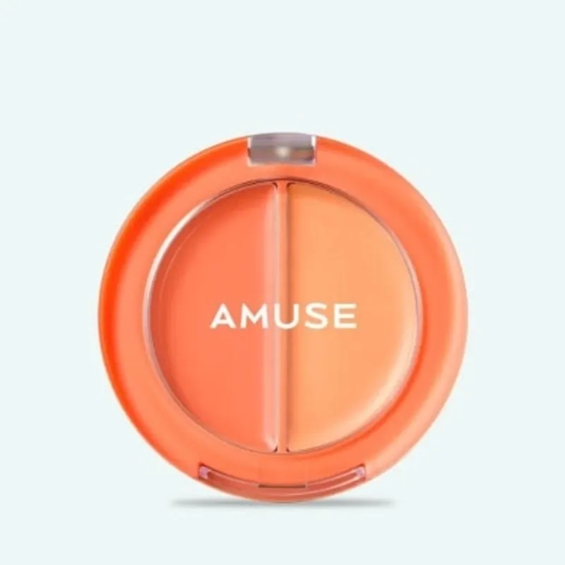 AMUSE 唇頰兩用雙色胭脂膏- 02 芒果