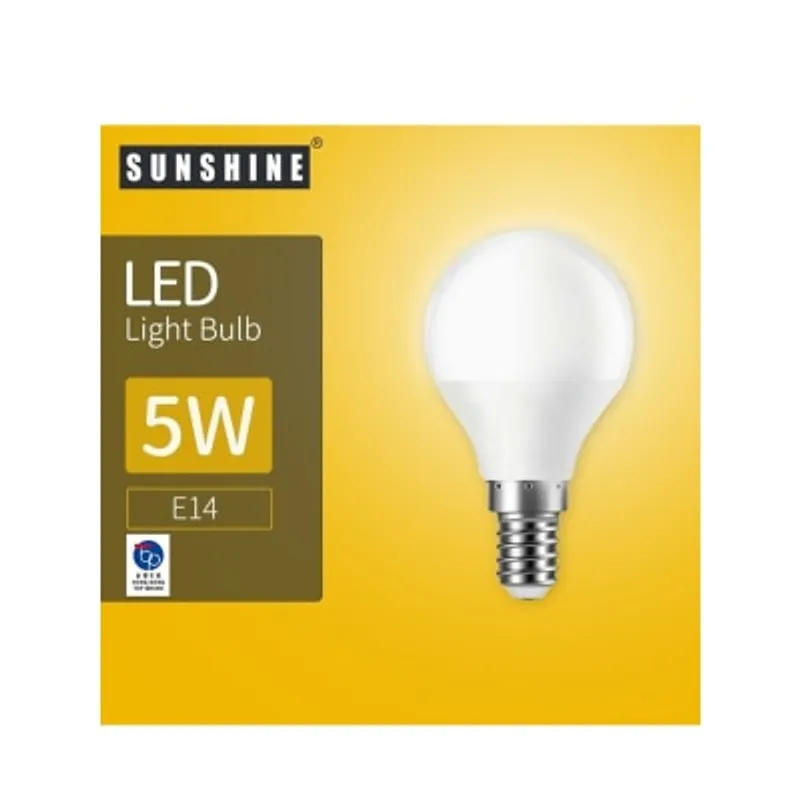 Sunshine LED 燈泡 G45球膽 - 5W E14細螺頭 3000K 黃光