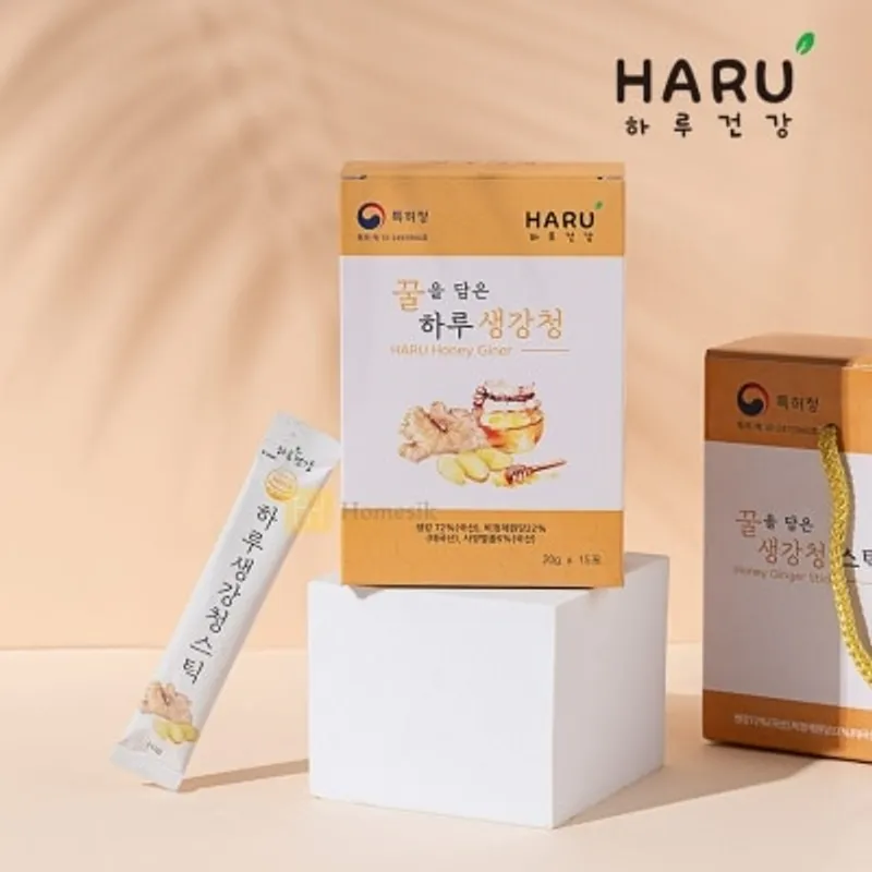 HARU HEALTH 100% NFC 專利生姜蜂蜜漿棒 20g x 15包裝 (商家直送-5個工作天內送到府上;滿$500免運)