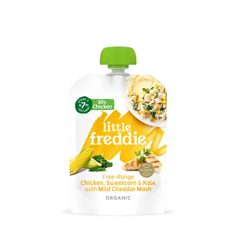 LITTLE FREDDIE 有机放养鸡肉+杂菜 120G