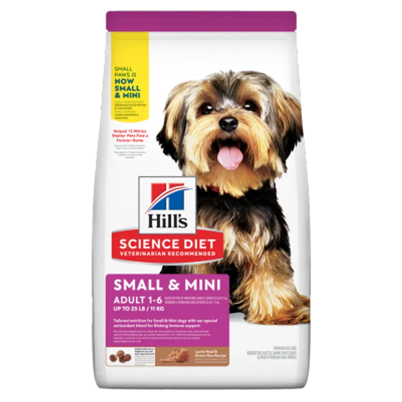 HILL'S 小型犬專用(成犬1 - 6/小型犬/羊飯/4.5磅) 狗糧 - HILLS