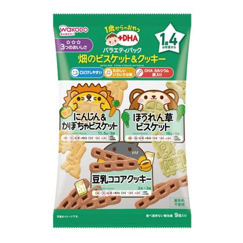 和光堂1歲4個月起DHA什錦米餅 (9袋)