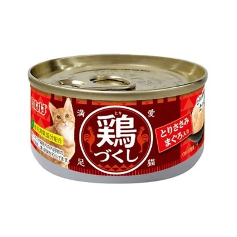 INABA <全雞宴> 雞肉 & 吞拿魚 (80g) 貓罐頭 484254