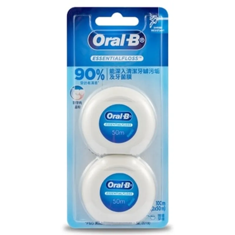 ORAL B Oral-B 微蠟牙線50米 x2