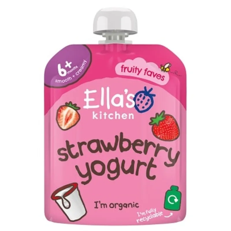 ELLA'S KITCHEN 有機士多啤梨希臘式乳酪 90G