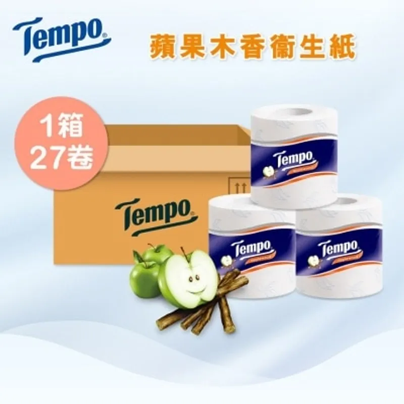 TEMPO得寶 三層印花蘋果木香衛生紙２７卷裝