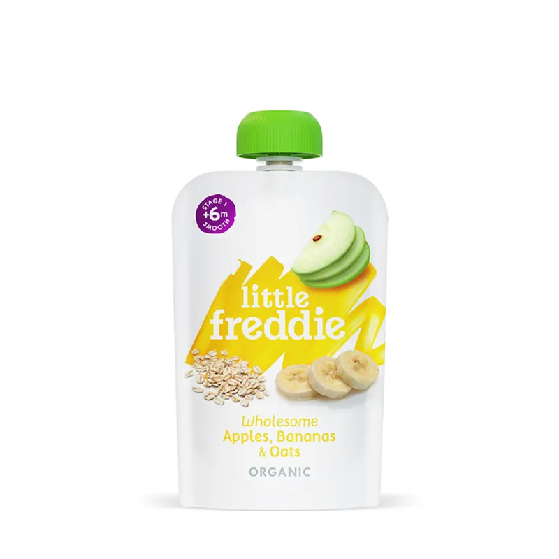 LITTLE FREDDIE 有机健康苹果+香蕉+燕麦糊 100G