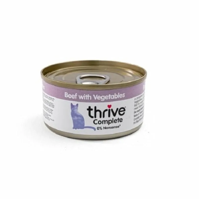 Thrive THRIVE 整全膳食100% 牛肉+蔬菜貓罐頭 75G