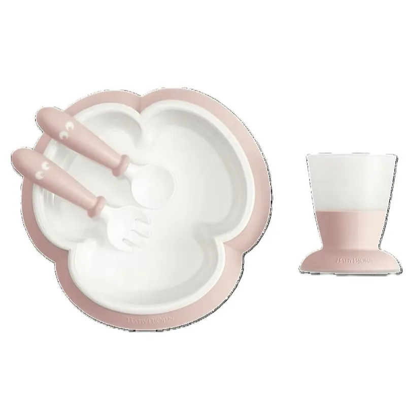 BabyBjorn BABY FEEDING SET POWDER PINK 婴儿餐具套装