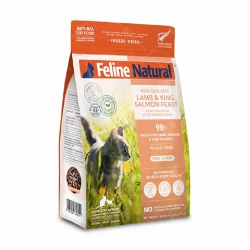 F9 Feline Natural 脫水鮮肉貓糧 – 羊肉及三文魚配方