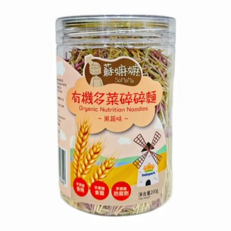 有機多菜碎碎麵 200g