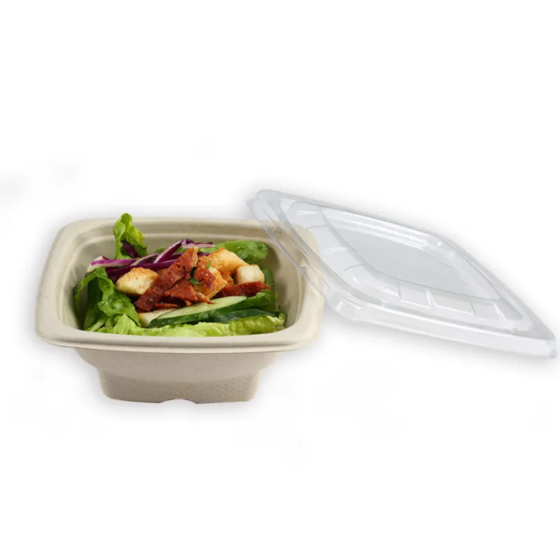 16安士正方紙漿環保碗(無覆膜)-450ml（153 X 153 X 55mm）